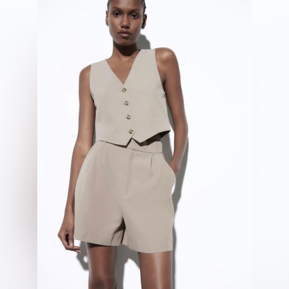 Linen Blend Vest